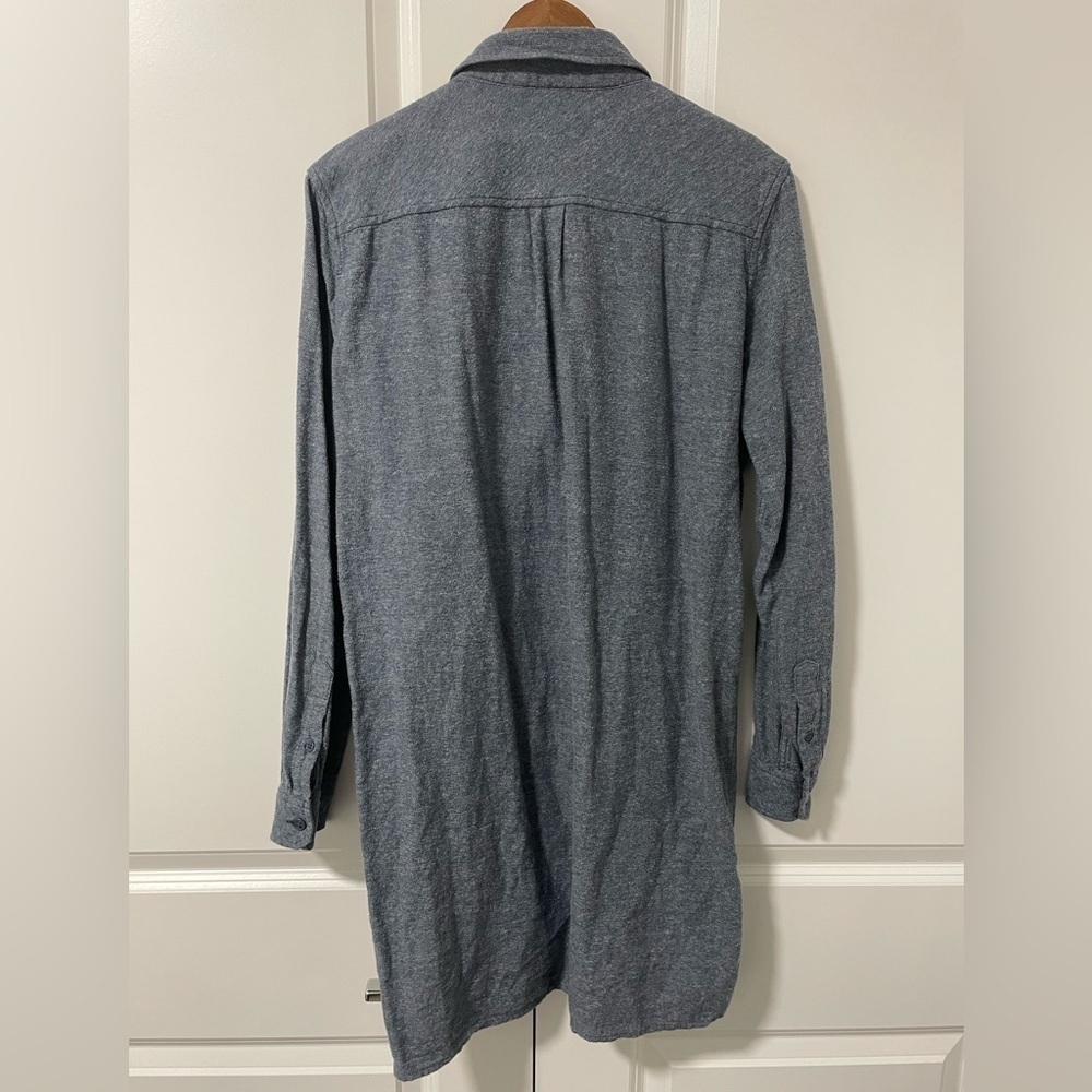 ARITZIA -Golden by TNA | blue button down shirt dress - Picture 4 of 5